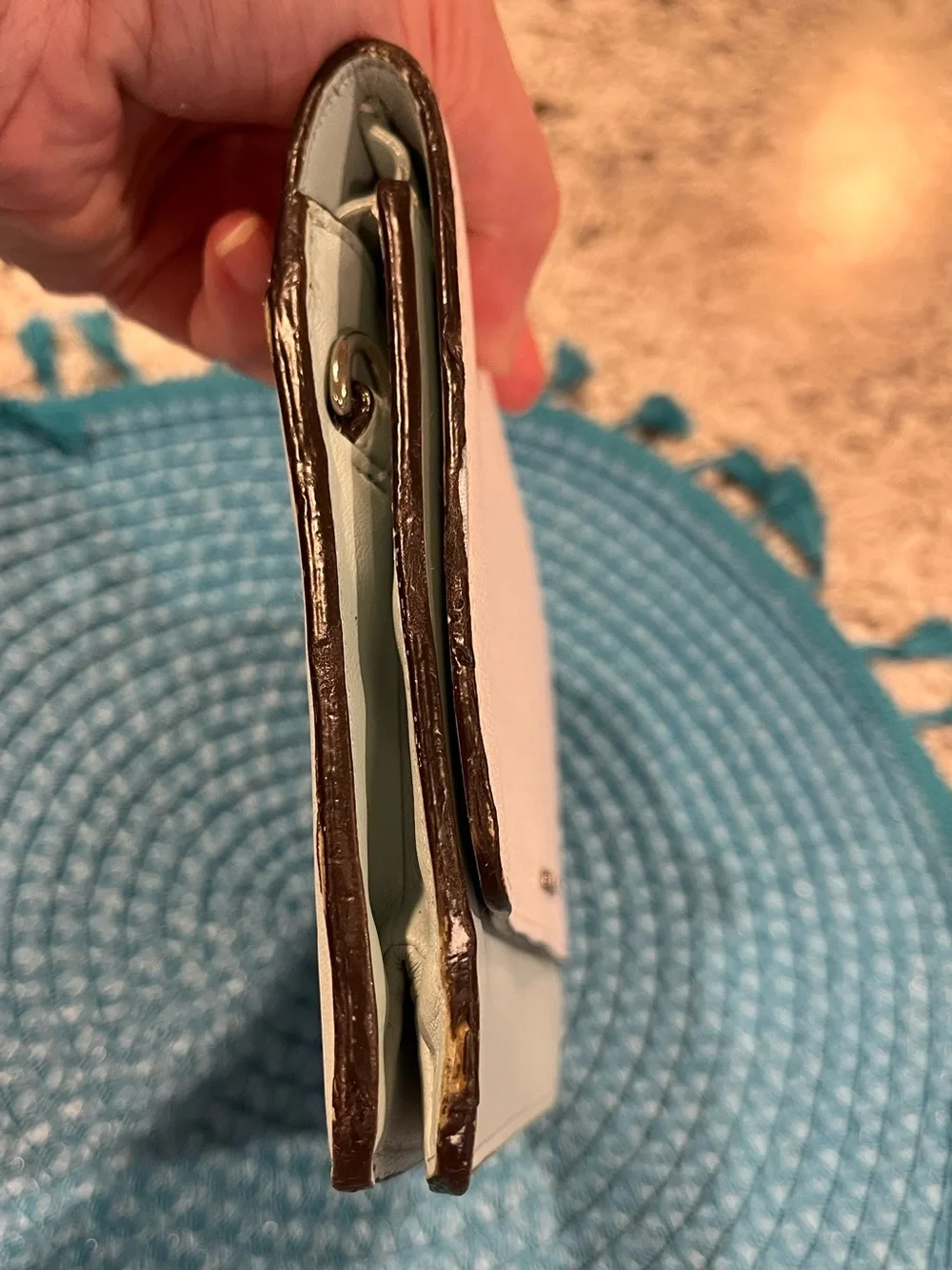 Coach Leather Clutch with Hangtag